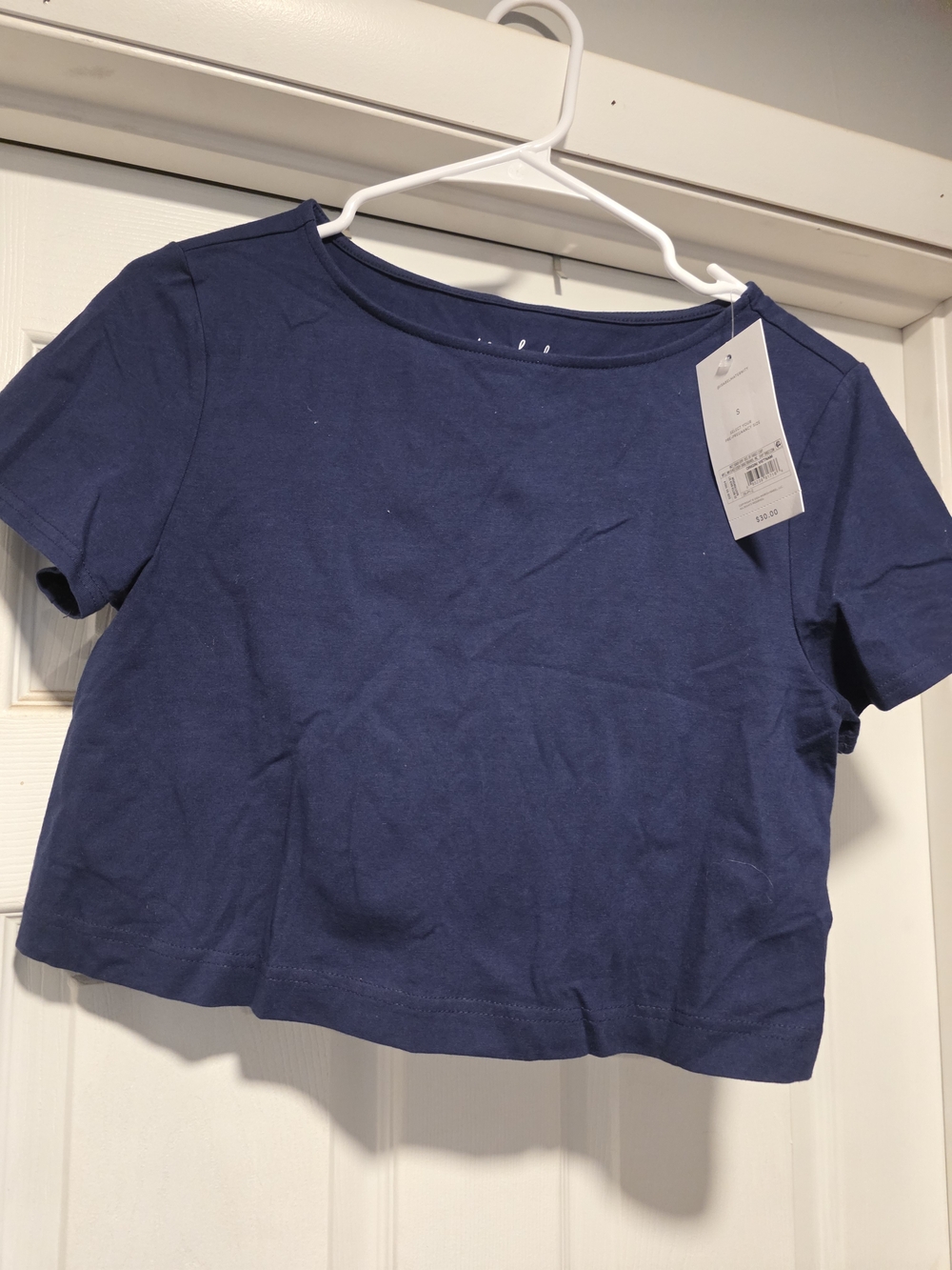 Isabel Maternity by Ingrid & Isabel Navy Cropped Maternity Tee